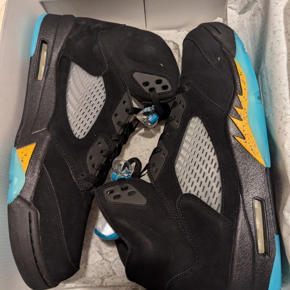 Retro Jordan 5 Black/AquaTone-Taxi